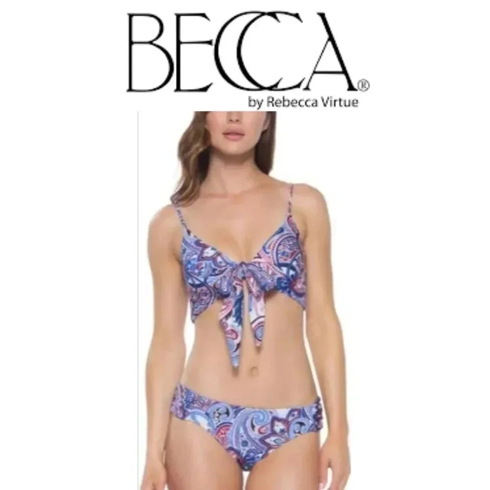 Becca By Rebecca Reversible Wrap Bikini set Medium
